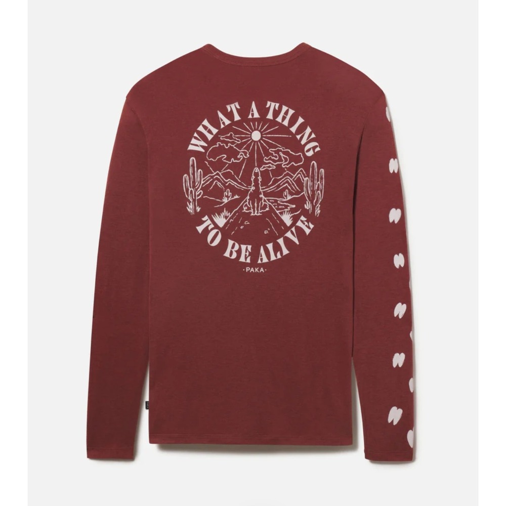 PAKA What A Thing To Be Alive Graphic Long Sleeve Small
